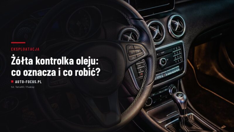 Deska rozdzielcza samochodu z kontrolkami
