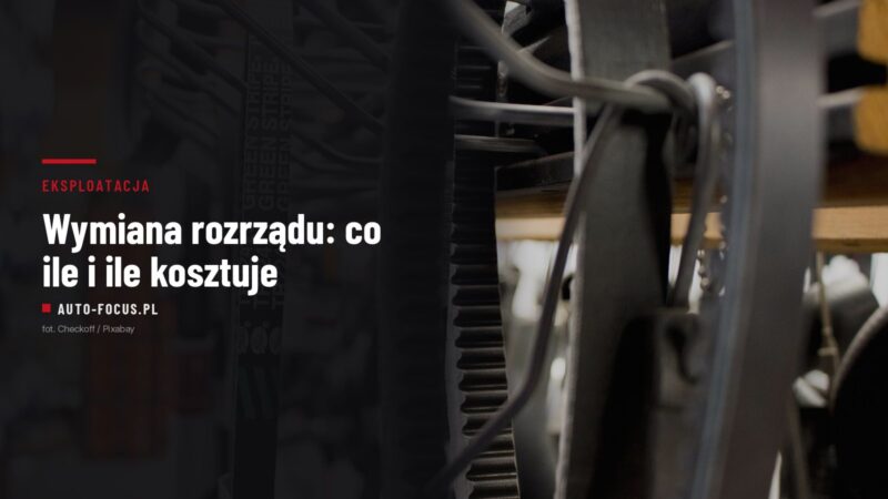 Zębate paski rozrządu zawieszone na stojaku w sklepie z częściami samochodowymi