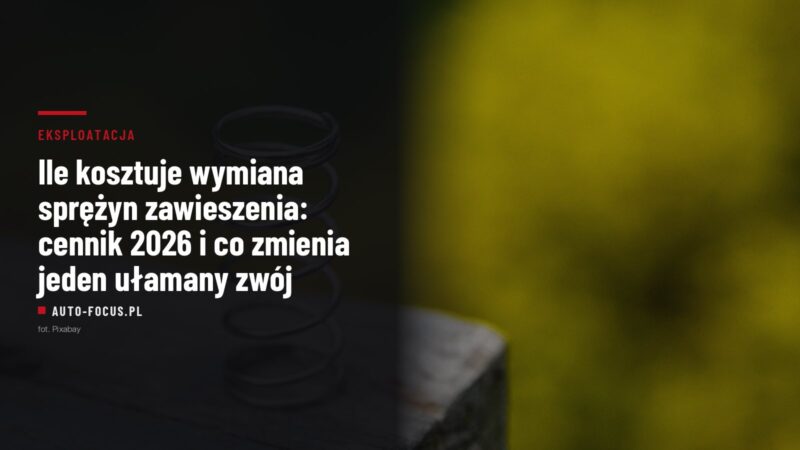 Stalowa sprężyna śrubowa stojąca na drewnianej belce
