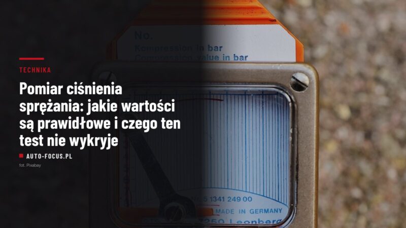 kompresometr z kartą pomiarową, przyrząd do pomiaru ciśnienia sprężania