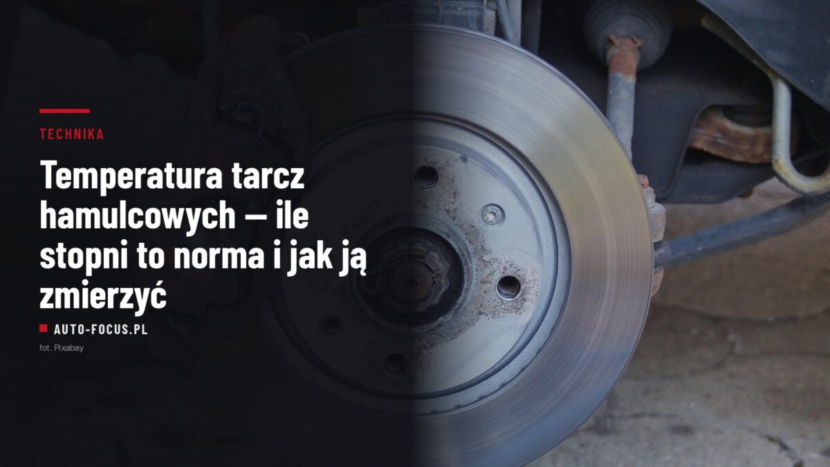 Tarcza hamulcowa z zaciskiem w kole samochodu osobowego