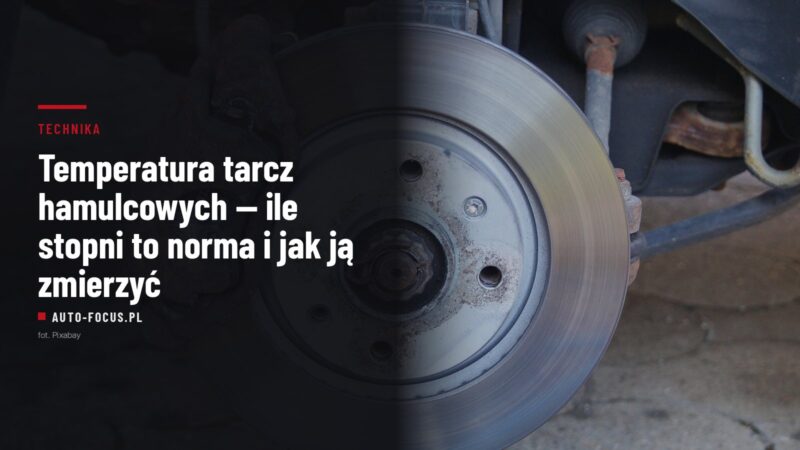 Tarcza hamulcowa z zaciskiem w kole samochodu osobowego